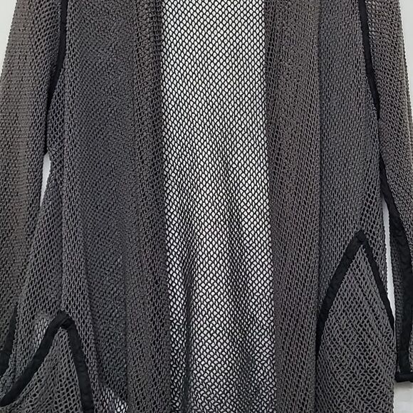 Cynthia Ashby Mesh Cardigan Size XS - Picture 3 of 9